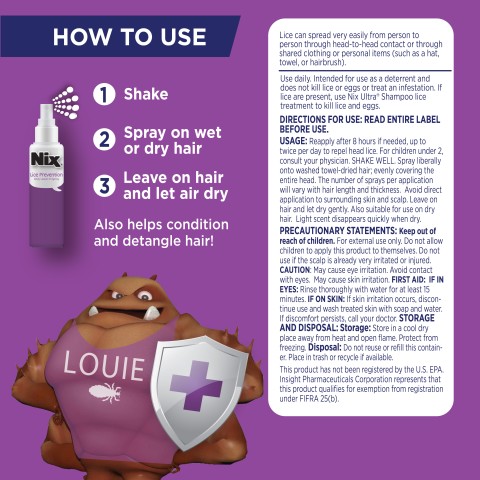How to Use the Nix Lice Prevention Spray